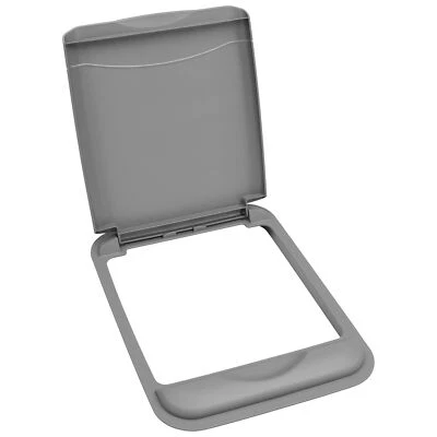 Tapa de repuesto para bote de basura Rev-A-Shelf 50 Qt, plateada (solo tapa) RV-50-TAPA-17-1-40 Foto 1 de 4