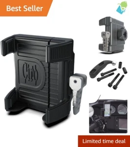 Support universel pour smartphone moto - Support perchoir ambidextre - Finition noire - Photo 1 sur 7