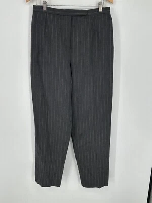 Pantalones Vintage Giorgio Armani Le Collezioni Talla 14 A Rayas Mezcla Lana Gris U2 Foto 1 de 4