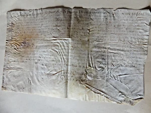 TOULOUSE parchemin de 1662 relatif à un jugement pour coups et blessures - Picture 1 of 4