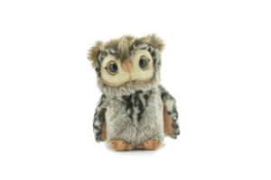 Toy Owl Short Eared Stuffed Bird Plush Realistic Soft Toy Gift, 8 " RI36 BA1 - Picture 1 of 9