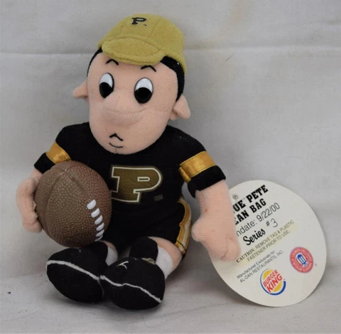 Purdue Pete Bean Bag Burger King Series 3 NWT Cover