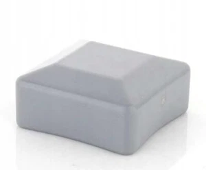Zaunpfahlkappe 100x100mm Zaunkappen Grau Pfostenkappe Pyramide Quadratisch - Bild 1 von 8