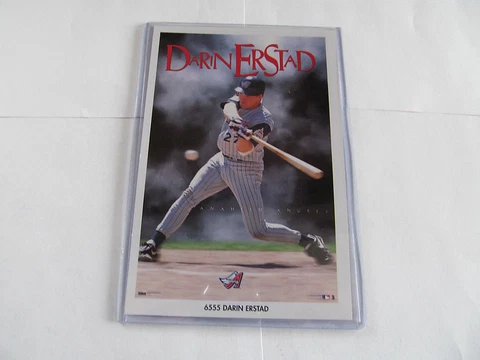 MINT 1990's DARIN ERSTAD "INTENSITY" ANAHEIM ANGELS ORIGINAL MINI POSTER Cover