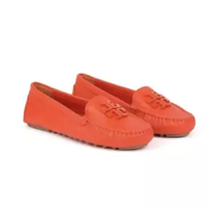 Tory Burch Lowell 2 Driver Loafers in Spicy Orange SZ 6.5 - Picture 1 of 9