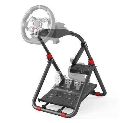 DIWANGUS Racing Wheel Stand Foldable Racing Simulator Cockpit Adjustable Stee... - Image 1 of 4