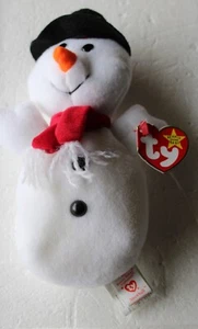TY BEANIE BABY SNOWBALL THE SNOWMAN MINT CONDITION  RETIRED WITH TAGS - Bild 1 von 5