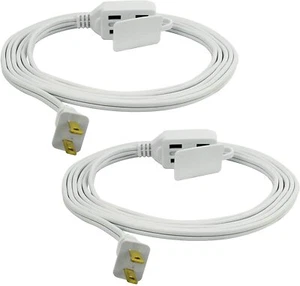 CP (2-Pack) 9ft 16/2 SPT-2, 3-Outlet Indoor Extension Cord White, CP10032X2 - Picture 1 of 8