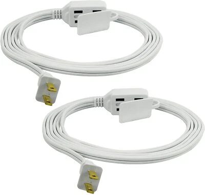 CP (2-Pack) 9ft 16/2 SPT-2, 3-Outlet  Indoor Extension Cord White, CP10032X2 - Image 1 of 4