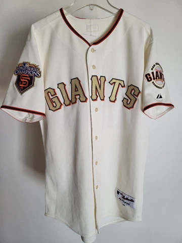 SAN FRANCISCO SF GIANTS #55 LINCECUM 2010 WS RING CEREMONY GOLD JERSEY SIZE 44 Cover