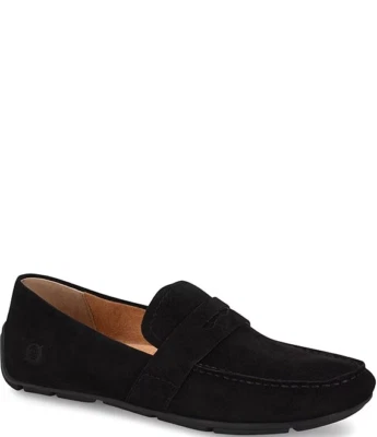 Born Melinda Women’s Loafers Black Suede Comfort Slip-On Shoes - Image 1 of 4