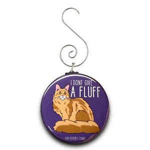 Maine Coon Cat IDGAF Mini Ornament Handmade Holiday Stocking Stuffer Gift Decor - Picture 1 of 14