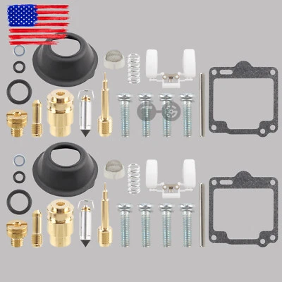 2X for Yamaha virago XV750 1988-1997 XV1100 88-99 Carburetor Repair Rebuild Kit - Image 1 of 3