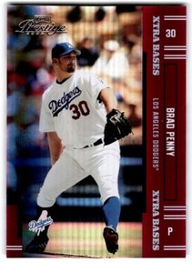 2005 Playoff Prestige Brad Penny /150 Los Angeles Dodgers #8 Red