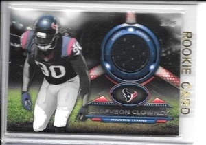 CAMISETA USADA JADEVEON CLOWNEY 2014 TOPPS JUEGO RELIQUIA ~ NOVATO - Imagen 1 de 1