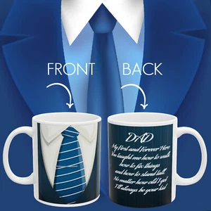 Taza Mensaje PAPÁ Taza Niño A Papá, Regalo Para Él, Mensaje A Papá Taza Regalo Padre, - Imagen 1 de 12