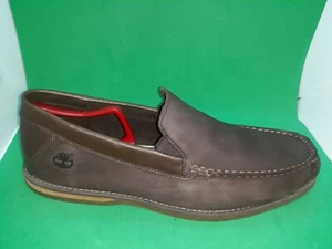 Timberland 9223B Men's Casual Comfort Ortholite Brown Leather Loafers Size 11.5 - Picture 1 of 11