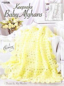 LEISURE ARTS-Keepsake Baby Afghans, 7 Designs