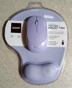 NUEVO - Alfombrilla de ratón y mouse Soar púrpura lavanda - Imagen 1 de 4