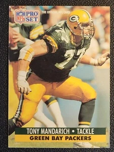 Tarjeta bonita Pro Set Tony Mandarich #157 Green Bay Packers 1992 - Imagen 1 de 2