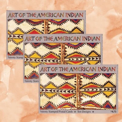 Set of 3 - USPS #UX420a Art of the American Indian 20 Stamped Postal Cards 2004 - Image 1 of 4