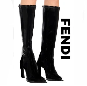 Fendi Italian leather boots size 37.5 EU/7Us orig$1400 - Picture 1 of 6