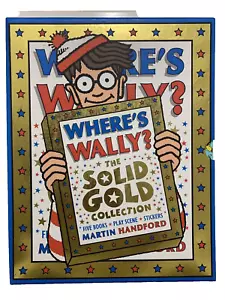 Where's Wally The Solid Gold Collection by Martin Handford 5x Books Plus Extras - Foto 1 di 5