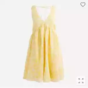 Mini abito giallo J Crew Swingy collo a V in fiori lanciati BI662 taglia XXS nuovo con etichette - Foto 1 di 14