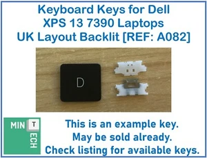 Keyboard Replacement Keys for Dell XPS 13 7390 Laptops UK Layout Backlit - Picture 1 of 8