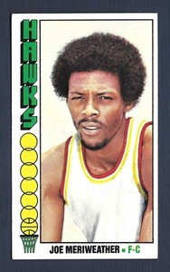 1976-77 Topps Joe Meriweather (RC) #37 Atlanta Hawks NM-