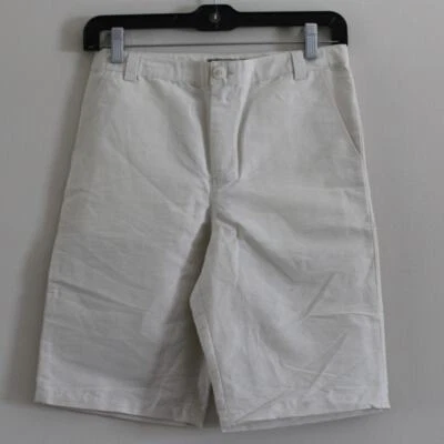 Pantalones Cortos Bonpoint Elyas Mezcla de Lino Beige Crema 9" Entrepierna 12 Nuevos con Etiquetas Foto 1 de 4