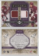 2007 Artifacts Tundra Tandems Metallic Purple Curtis Joseph Ed Jovanovski #TT-JJ