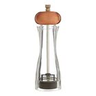 SALT AND PEPPER SMALL CLEAR COPPER MILL CLASSIC CURVED SHAPE SEAMLESS HOME KITCH