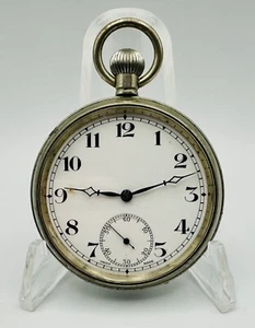 Antique Swiss Made 15 Jewel Pocket Watch - Working - Picture 1 of 13
