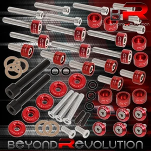 For Honda D-Series Cup/Header/Cam Cap/M6 Fender/Valve Washers+Bolts Red - Picture 1 of 6