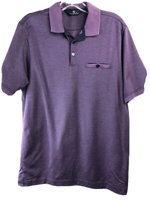 Camisa polo HART SCHAFFNER MARX para hombre M púrpura azul  Foto 1 de 4