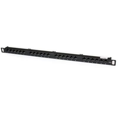 StarTech.com 24 Port 0.5U Cat5e Patch Panel - RJ45 Ethernet Rack Mount Cat 5e 11 - Image 1 of 4