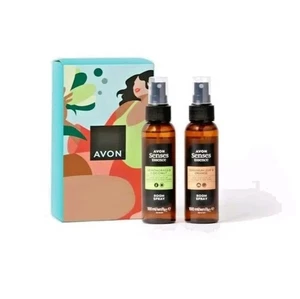 Avon Senses Room Spray Gift Set Lemongrass and Coconut, Geranium Leaf and Orange - Picture 1 of 6