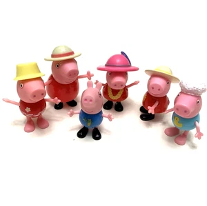 Konvolut 6 Peppa Pig and Friends Figuren Peppa Ersatz Hüte - Bild 1 von 4
