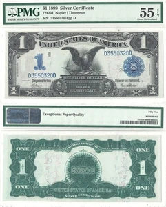 1899 $1 Silver Certificate Fr. 231 PMG AU-55 EPQ - Picture 1 of 1