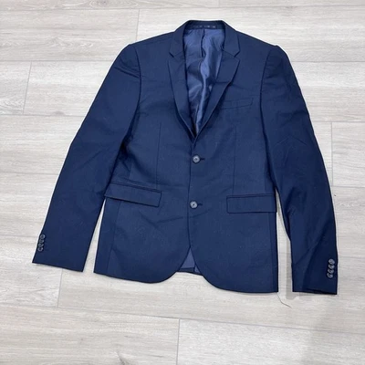 Topman Hombre Azul Marino Ultra Delgado Blazer SB2 Azul Talla US 40 Foto 1 de 4
