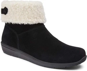 Vionic Women's Magnolia Ruth Chukka Flat Boot Black Suede 7.5M - Picture 1 of 5
