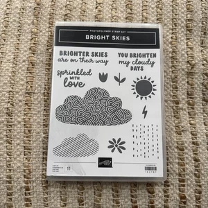 NUEVO Stampin' Up! Juego de sellos de fotopolímero - Cielos brillantes RETIRADO 162878 Juego de 11 - Imagen 1 de 4