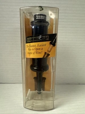 Corcho de plástico original abridor de vino (negro) Foto 1 de 2