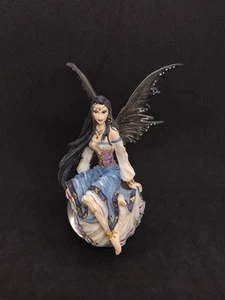 DRAGONSITE "MISTY BLUE" NT133 by NENE THOMAS BUBBLE RIDER FAIRY FIGURINE - Picture 1 of 8