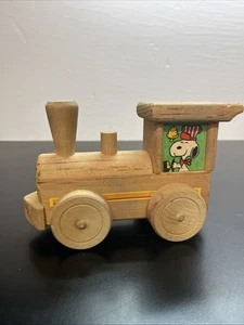 1958 Aviva Toy Co Wooden Snoopy Peanuts Train Conductor W21 - Picture 1 of 6