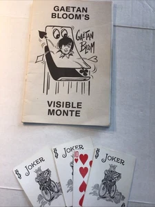 Gaetan Bloom’s Visible Monte Carte Rare Trucchi Libretto Magico e Carte - Foto 1 di 3