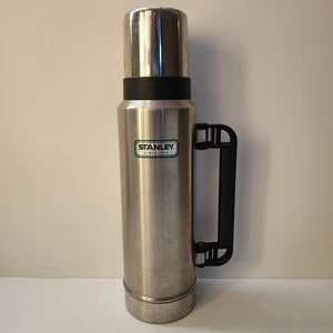 Stanley Classic Vacuum Bottle Thermos 1.4 Quart Stainless Steel 1.32 Liter - Picture 1 of 9