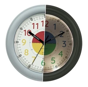Learning Clock for Kids, Silent Non Ticking Telling Time Teaching Clocks for - Picture 1 of 8