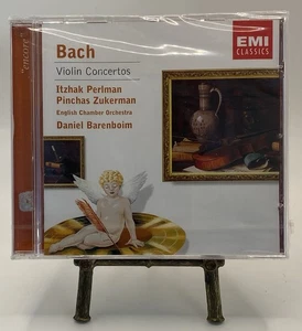 Bach Violin Concertos Perlman Zukerman Barenboim EMI Classics-NEW/SEALED RARE NR - Bild 1 von 3
